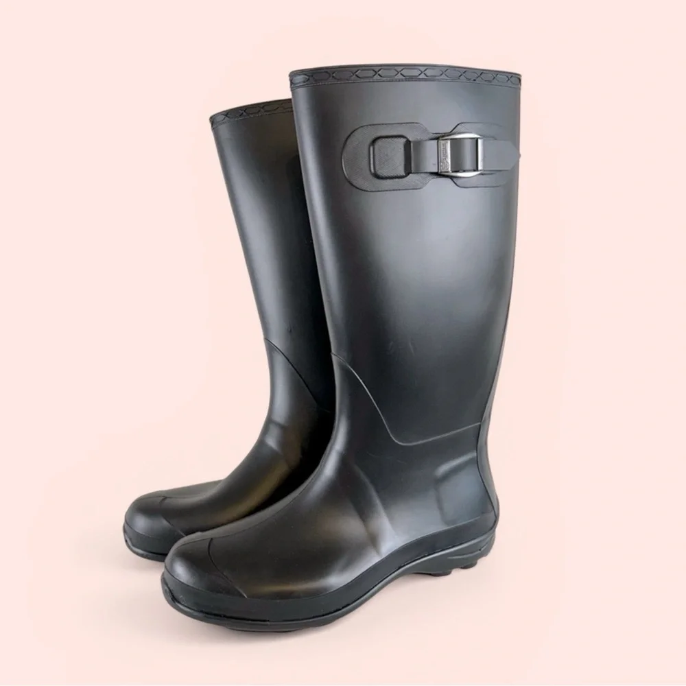 Kamik Women’s 8 Black Rubber Rain Boots Wellies